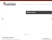Tablet Screenshot of maconnerie-cartron.fr